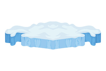 iceberg arctic block isolated icon