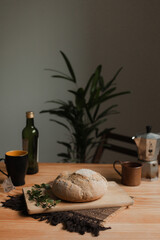 freshly baked homemade bread