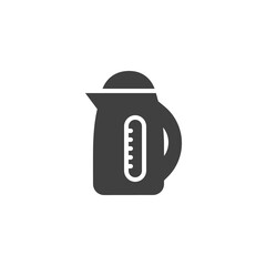 Electric kettle vector icon