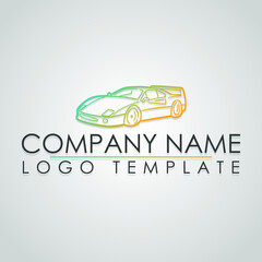 Car Company Name. Luxury Logo Template Design. Logotype Retro Transport. Flat Brand Icon.