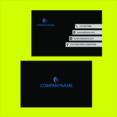 business card design, black & vector.