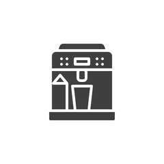 Coffee machine vector icon