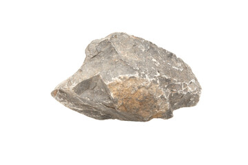 Big granite rock stone, isolated on white background.rock stone isolated on white background.