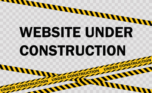 Under construction background. Website developed and not temporarily working for visitors. Vector flat style illustration with copy space for text