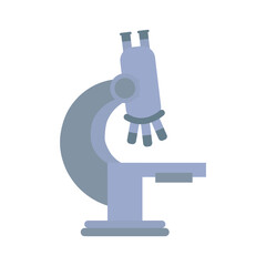 microscope laboratory flat style icon