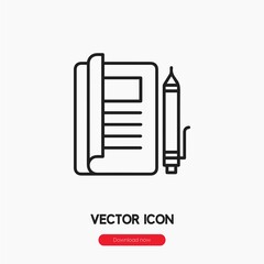 sketchbook icon vector sign symbol