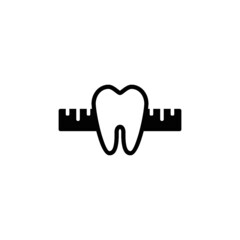 TOOTH RULER LOGO ICON DESIGN VECTOR