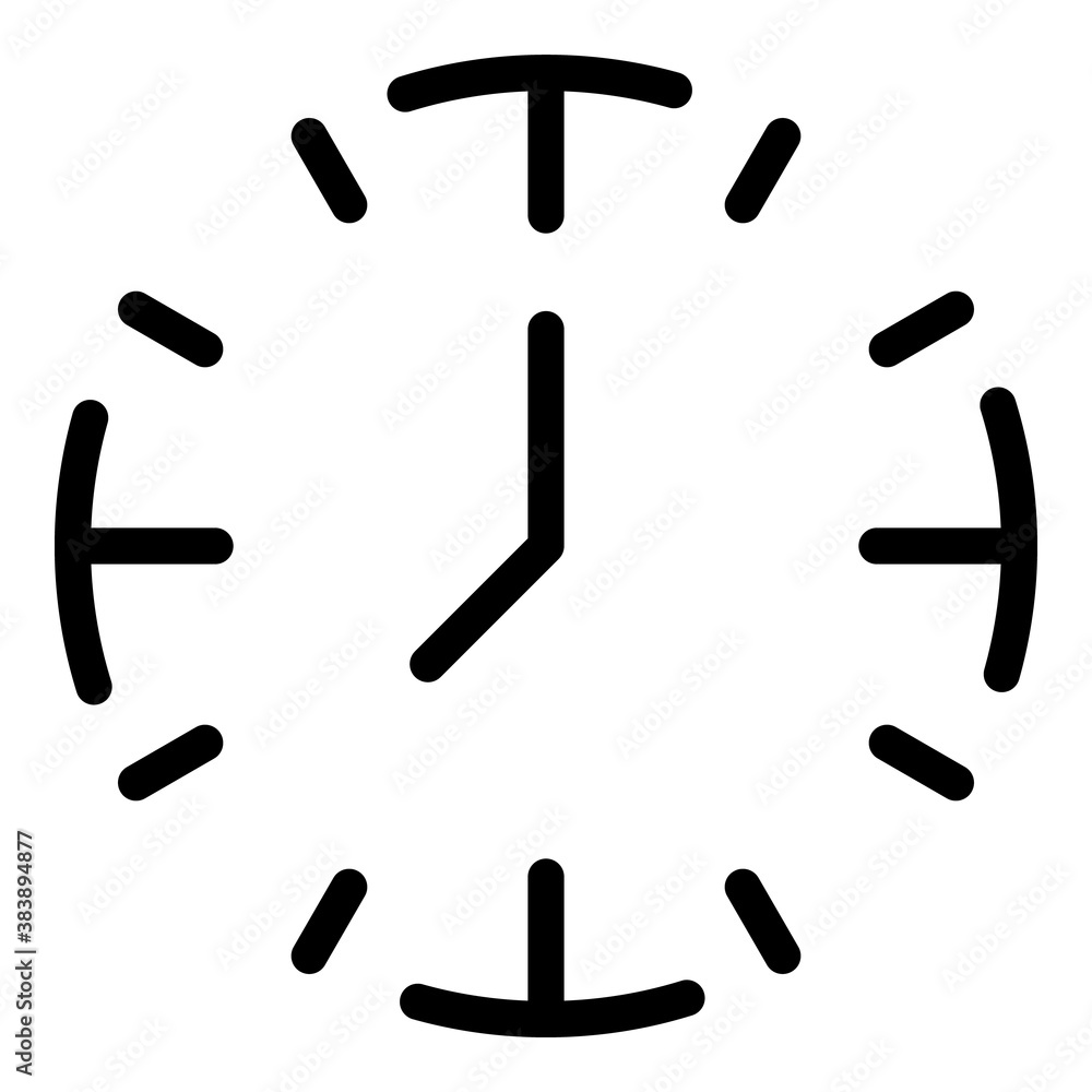 Poster minute clock stopwatch icon. outline minute clock stopwatch vector icon for web design isolated on w