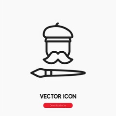 artist icon vector sign symbol