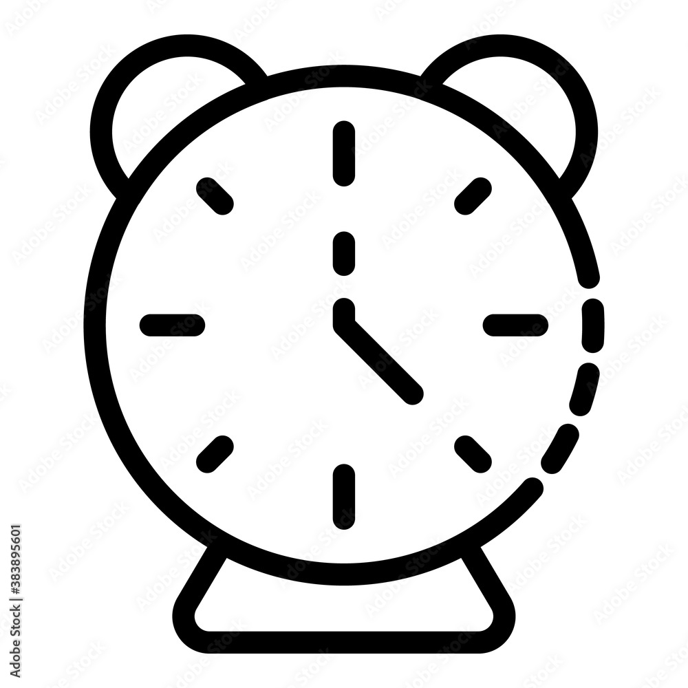 Poster classic alarm clock icon. outline classic alarm clock vector icon for web design isolated on white b
