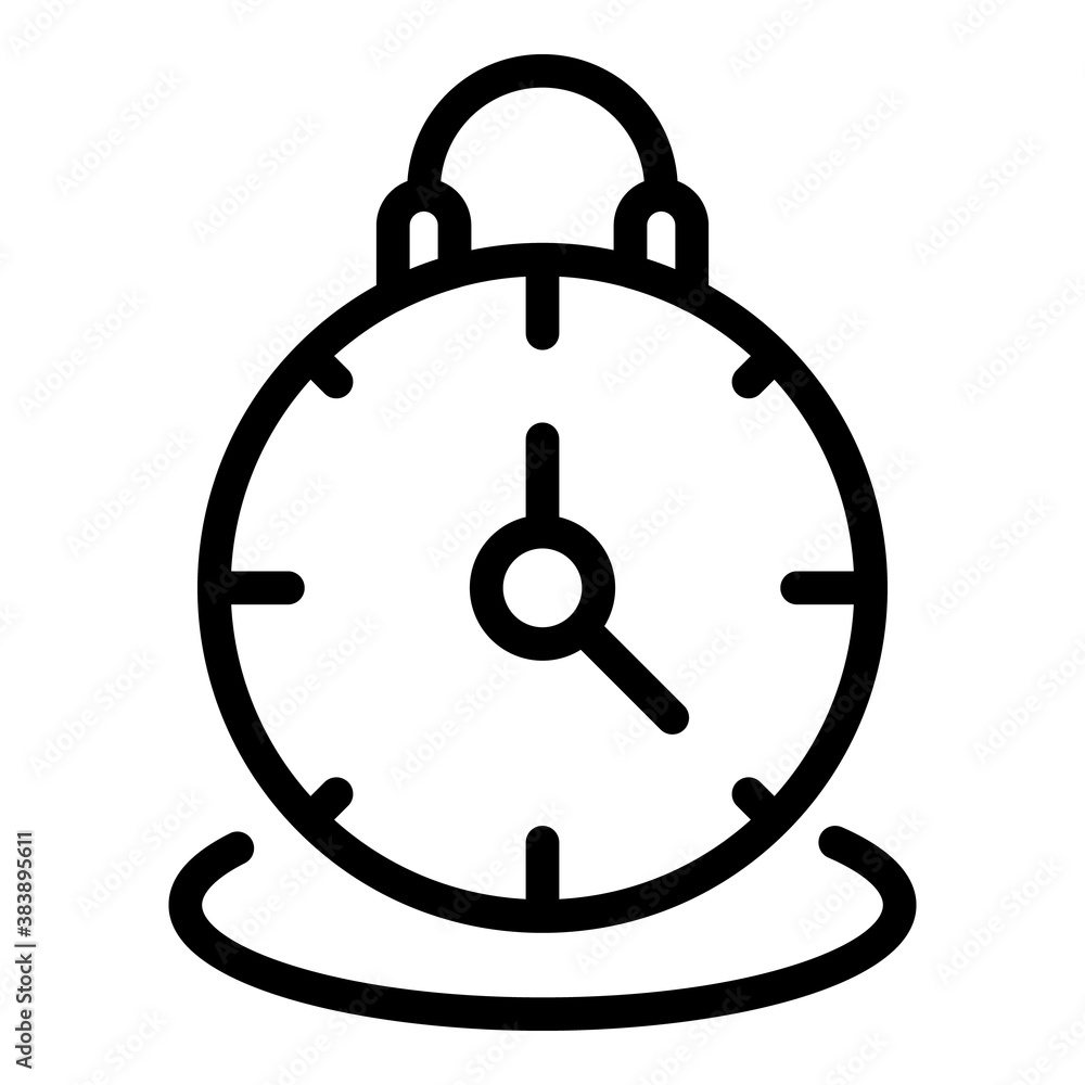 Poster work alarm clock icon. outline work alarm clock vector icon for web design isolated on white backgro