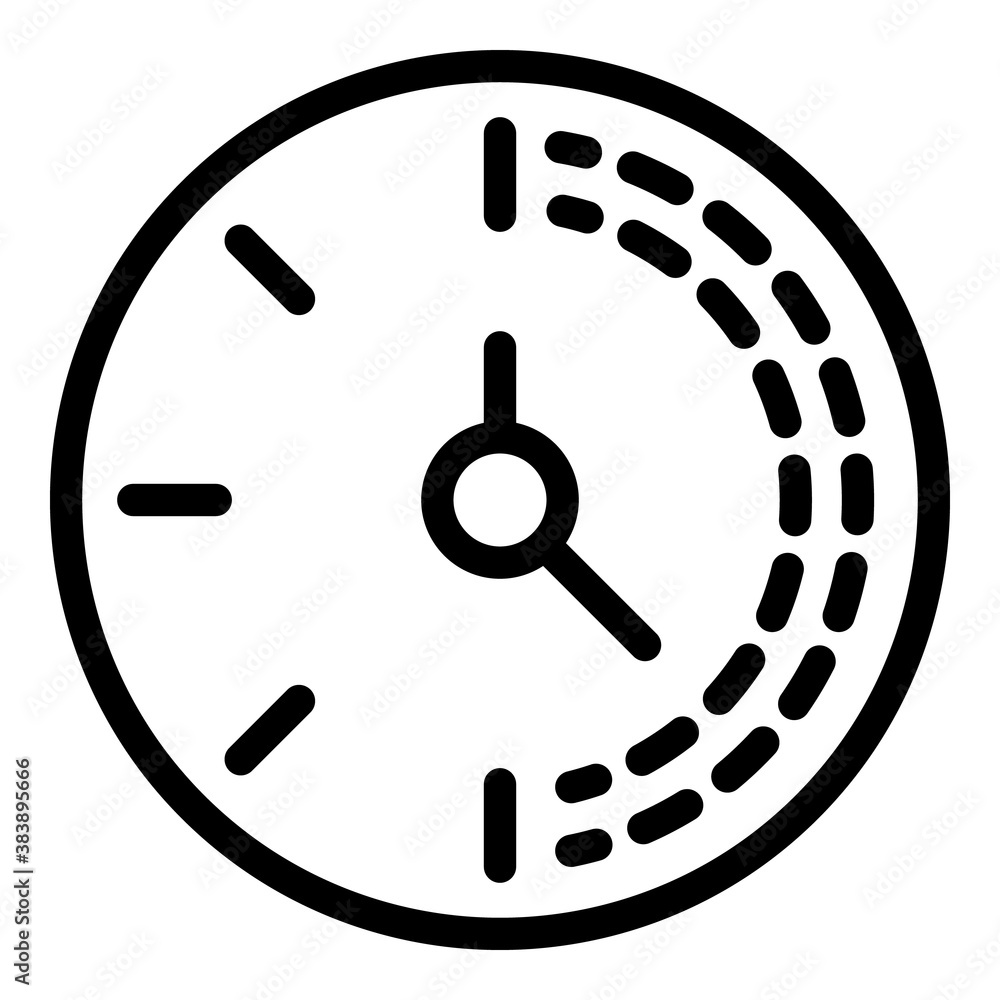 Poster countdown stopwatch icon. outline countdown stopwatch vector icon for web design isolated on white b