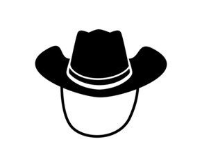 cowboy western hat icon vector isolated