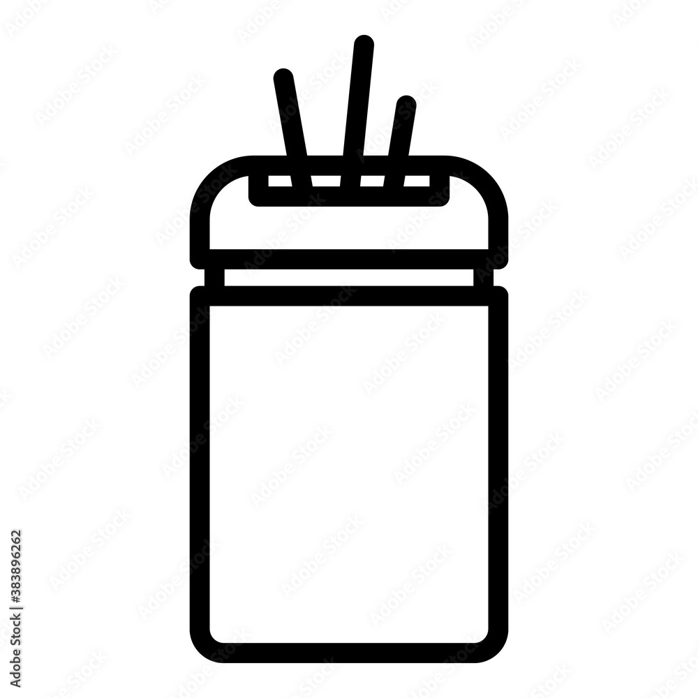 Poster toothpick box accessory icon. outline toothpick box accessory vector icon for web design isolated on