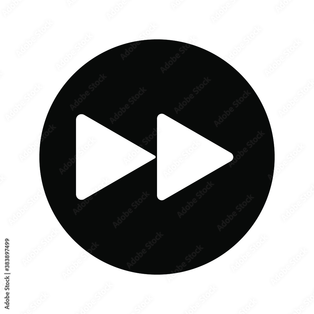 Aufkleber next button vector icon. video play button symbol vector illustration color editable. eps 10