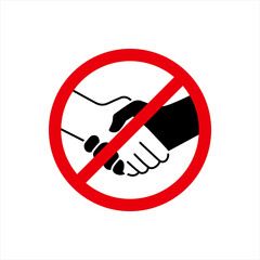 Handshake icon - Two hands together. Heart symbol vector illustration. editable icon