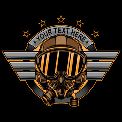 fighter pilot logo © maroyendesign
