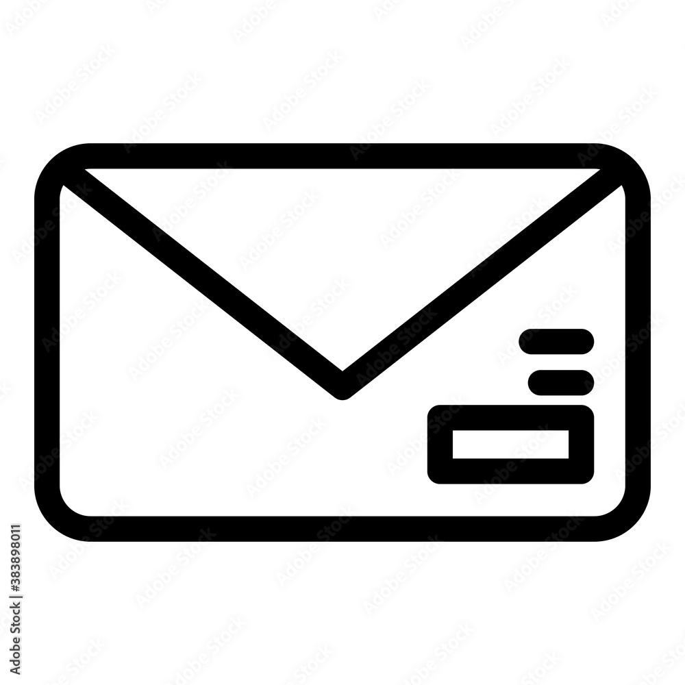 Poster classic envelope icon. outline classic envelope vector icon for web design isolated on white backgro