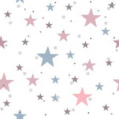 Seamless Abstract Background with stars