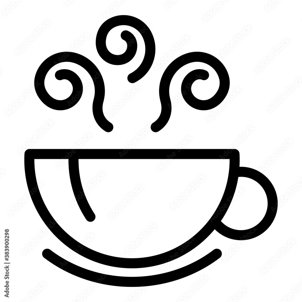 Poster espresso mug icon. outline espresso mug vector icon for web design isolated on white background
