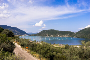 Panoramic view of place in Lefkada