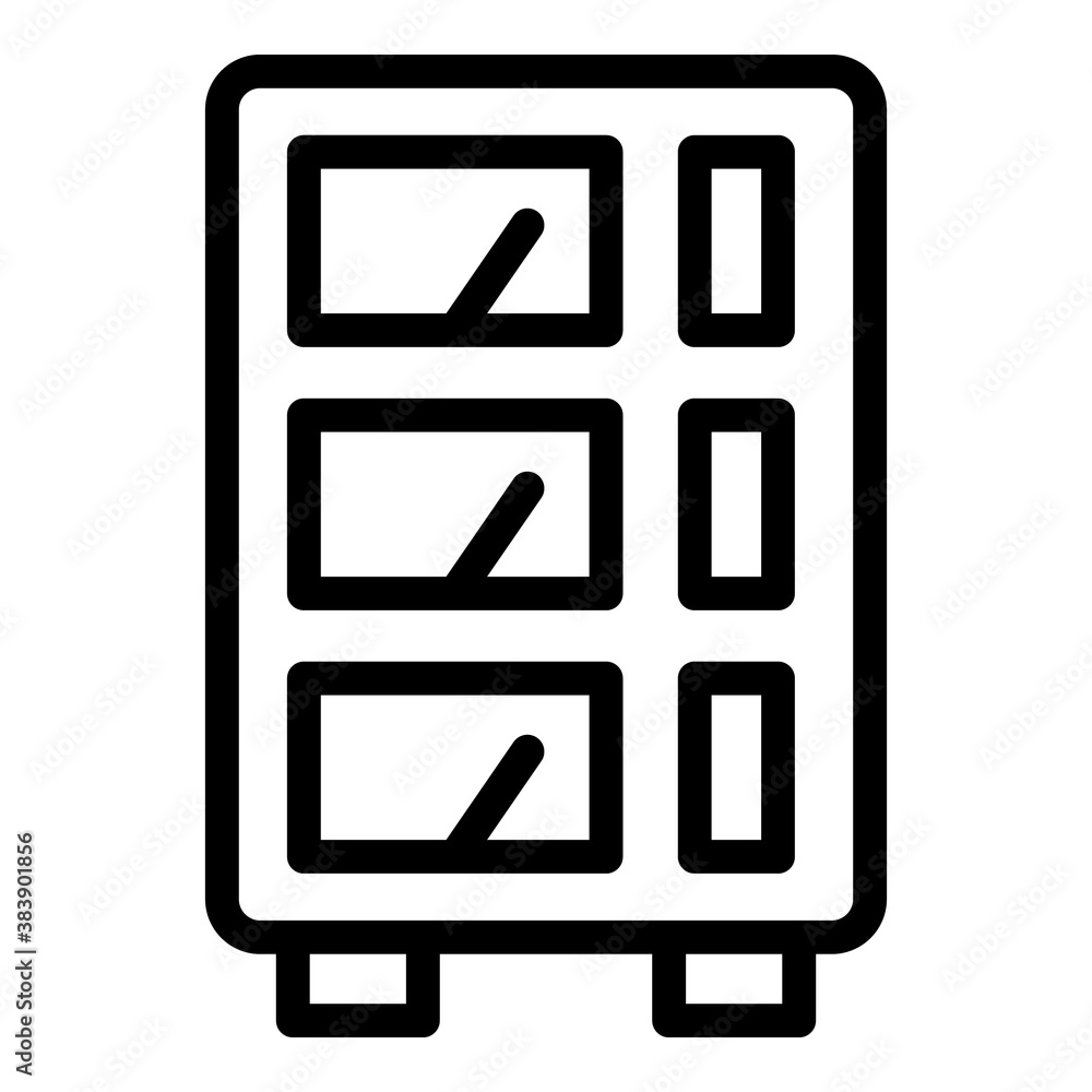 Poster voltage regulator icon. outline voltage regulator vector icon for web design isolated on white backg