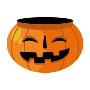 halloween pumpkin bowl vector design