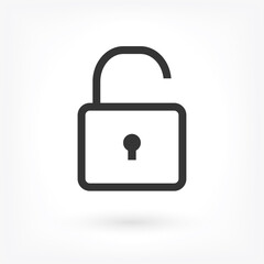 Lock Vector icon . Lorem Ipsum Illustration design