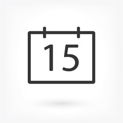 Calendar Vector icon . Lorem Ipsum Illustration design