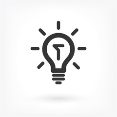 Lamp Vector icon . Lorem Ipsum Illustration design
