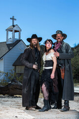 Old West Characters Pose