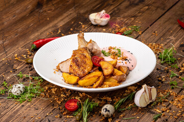 village potatoes with chicken