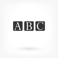 abc Vector icon . Lorem Ipsum Illustration design