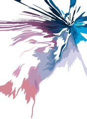 abstract watercolor background with flowers