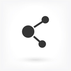 Business Network vector icon . Lorem Ipsum Illustration design
