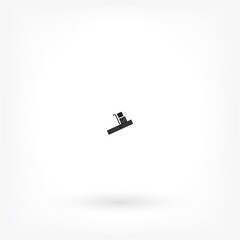 Vector icon cart with box 10 EPS . Lorem Ipsum Illustration design