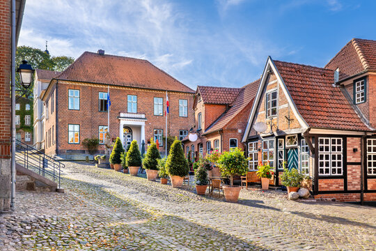 Ploen, Germany (German: Plön). The center of the old town.