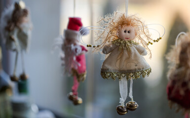 Christmas angel. Home decoration for Christmas