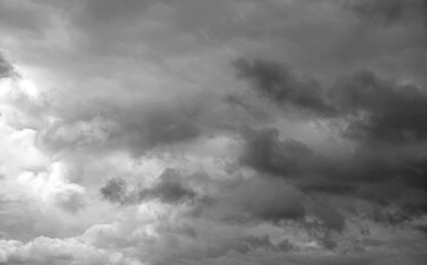 Grey clouds sky