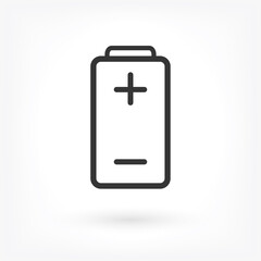 vector icon battery . Lorem Ipsum Illustration design
