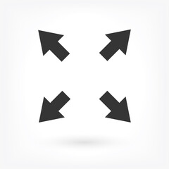 in full screen icon vector . Lorem Ipsum Illustration design