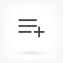 Obraz premium menu icon vector . Lorem Ipsum Illustration design