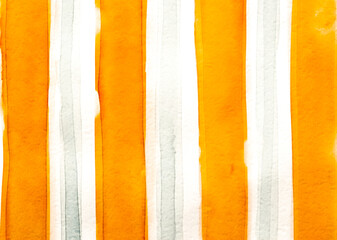 Orange Lines Pattern. Handmade Stroke Wallpaper. 