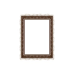 Frame with wavy line for pfoto. Vector.