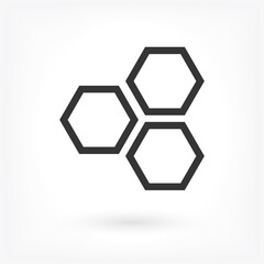 honeycomb icon vector . Lorem Ipsum Illustration design