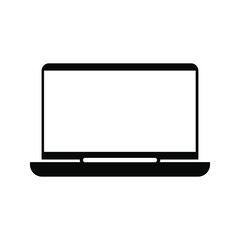 Laptop screen or notebook display icon. on a white background. Web Eps 10