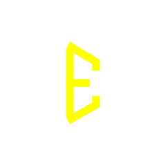 Alphabetic Letter logo E.