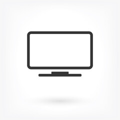 monitor line vector icon . Lorem Ipsum Illustration design
