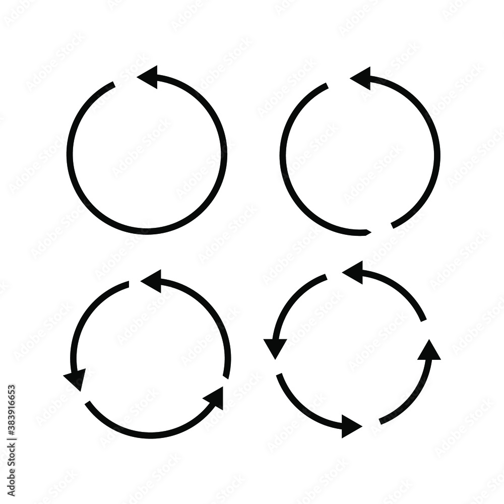 Poster set of black circle vector arrows. vector icons.eps 10