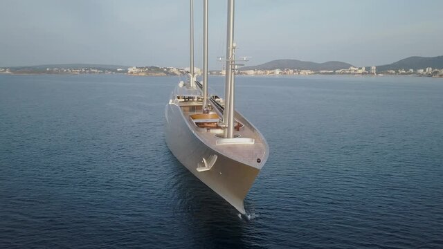 Largest sailing yacht in the world owned by Andrey Melnichenko - Blohm + Voss - Luxury lifestyle Mallorca, Monaco, Ibiza, Mediterranean Sea